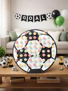 1 Set Mehrgrößen Fußball-förmiger Holz-Lutscher-Displayständer, Fußball-Stil wiederverwendbarer Süßigkeiten-/Dessertständer, Fußball-Geburtstagsfeier Dekorationszubehör, Fußball-Themen-Party Essens-Displayständer, Fußball-Fan-Treffen Süßigkeitenständer, Fußball-Team-Party Zubehör, Jungen-Geburtstagsfeier Dekoration, Erwachsenen-Zeremonie & Babyparty & Gender-Reveal-Party Tischdekoration, Heimdekoration, Raumdekoration, Geburtstagsgeschenk, Fußball-Party-Gastgeschenke - Fußball - Übersicht 10