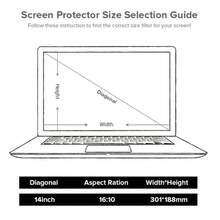Llano 14-16 Inch Laptop Anti-Blue Light Anti-Glare Screen Protector Film - View 13