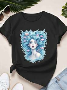 Women T-Shirts - Black - View 2
