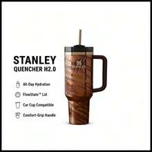 Stanley 40 Oz Tyla Tyger Tiger Print Stainless Steel Tumbler With FlowState Lid - Brown-leopard Print - View 2