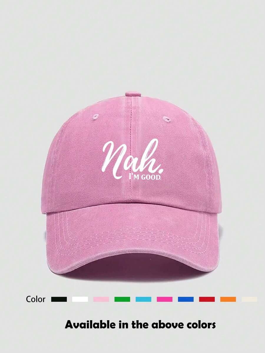 1 pieza Gorra de béisbol retro con estampado desgastado, gorra deportiva ajustable multicolor, uso casual diario, playa, vacaciones - Estilo C - Ver 1