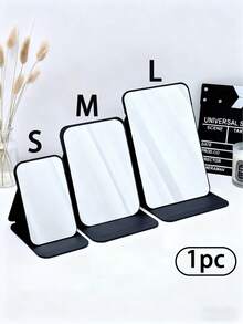 1pc Leather Makeup Mirror, Large Size Foldable Portable Beauty Mirror, Desktop Adjustable Handheld Dressing Mirror, Suitable For School Dormitories, Bedrooms, Bathrooms, Offices, Rental Houses, Daily Home And Other Scenes/Bathroom Accessories/Home Deccor/Room Decor/Bedroom Decoration/Holiday Essential/Travel/Valentine's Day/Wedding - Multicolor - View 15