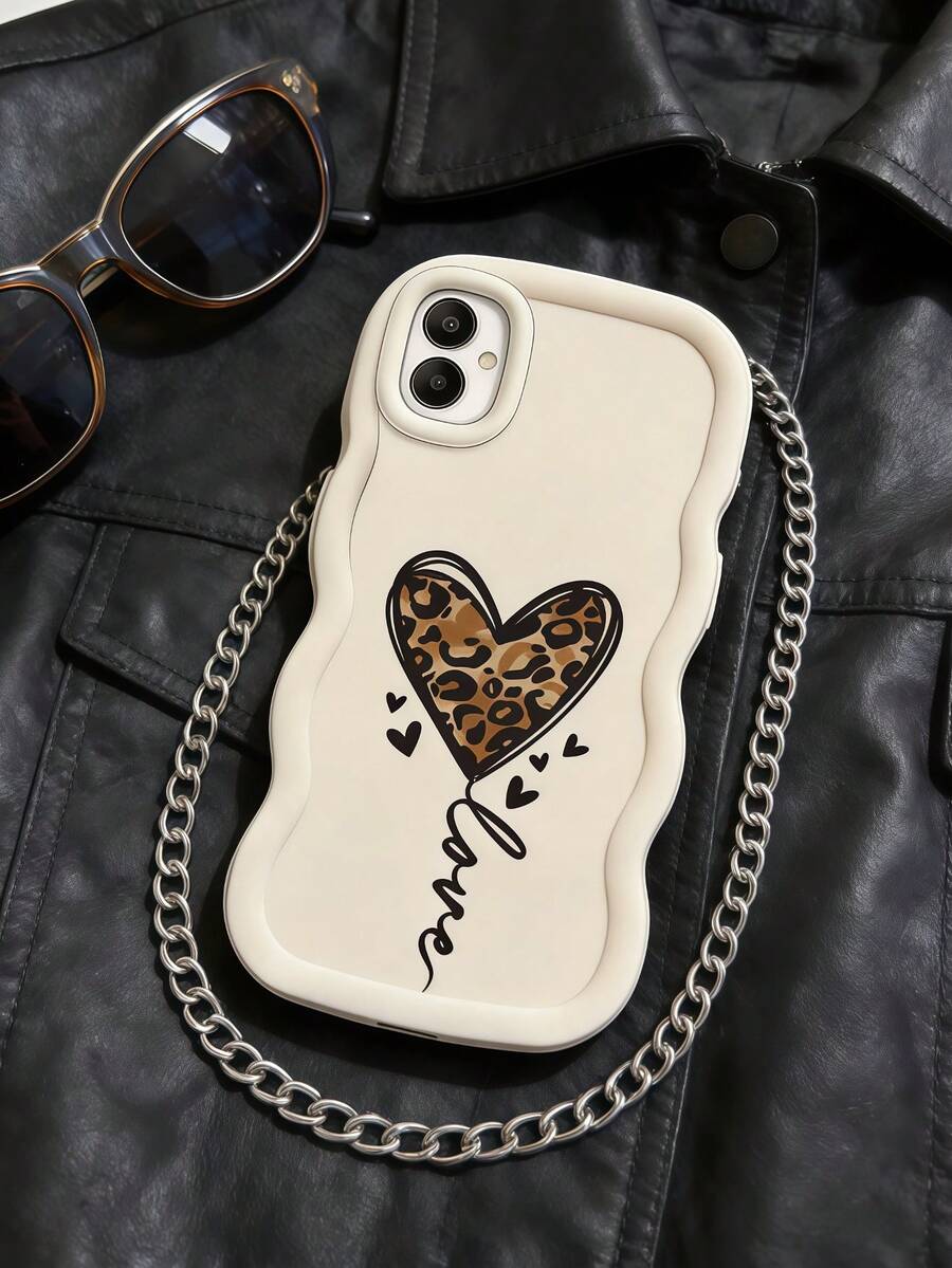 1 chiếc ốp lưng điện thoại TPU mềm mại, màu trắng, họa tiết da báo, hình trái tim và bóng bay, tương thích với Apple 17 Promax 17Air 17Pro 17 16 Promax 16 Plus 16 Pro 16 15Promax 15 Plus 15Pro 15 14Promax 14Plus 14 Pro 14 13Promax 13 Pro 13 12Promax 12Pro 11 Promax 11 Pro 11 XSMAX XR X/XS 7Plus 8Plus/Galaxy S21 S22 S23 S24 S25 S26 - trắng - Xem 1