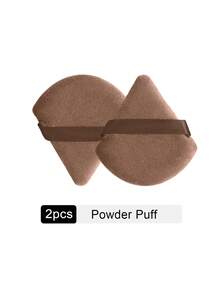 44PCS Makeup Tool Set Includes: 25PCS Makeup Brush Set+4PCS Makeup Sponge+4PCS Mini Makeup Sponge+2pCS Circular Powder Puff+4PCS Triangular Powder Puff+4PCS Mini Air Cushion Powder Puff+1pc Makeup Brush Cleaning Tool - Brown - View 11