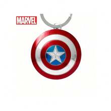 Marvel 1个漫威复仇者联盟官方授权合金钥匙扣，美国队长盾牌3D立体造型，包夹挂件，动漫人物钥匙扣，动漫收藏品，开云集团背包装饰，生日礼物 - 彩色 - 查看 7