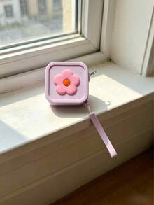 1pc Washable Silicone Cosmetic Bag, Mini Floral Lipstick Pouch, Can Hold Earphones, Coins, Necklaces, Rings, Small Items, Makeup Tools, Cosmetic Organizer - Multicolor - View 12