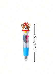 Christmas Multicolor Ballpoint Pens, Christmas Ballpoint Pens, Creative Cute Christmas Neutral Pens, Vibrant Assorted Colors With Santa, Reindeer & Snowman Toppers, Retractable 4-Color Ink, Durable ABS Body, Ideal For Holiday Journaling & Gift Giving, Holiday Party SchoolSupplies StudentsRewards Christmas Gifts Christmas Stationery Gift Water Pen Christmas(Random Pattern) - 1pcs顏色隨機 - 查看 8