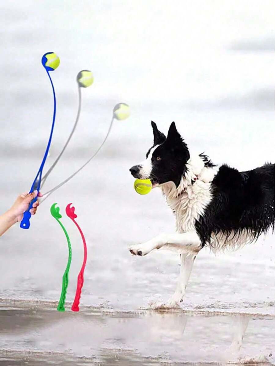 Gậy ném đồ chơi cho chó cưng, Gậy ném bóng huấn luyện chó, Gậy ném bóng tập tennis ngoài trời, Gậy ném đồ chơi cho chó cưng - Nhiều màu - Xem 1
