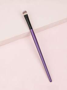 Pincel de maquillaje morado, pincel de sombra de ojos mediano, cerdas suaves de pelo de ardilla, mango de madera sólida, pincel profesional para difuminar sombras de ojos - Morado - Ver 1