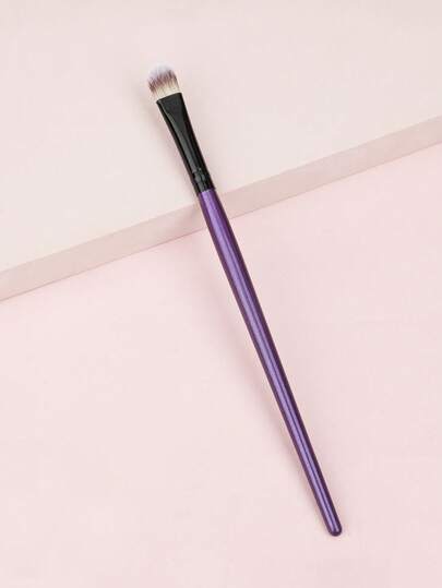 紫色化妆刷 中号眼影刷 柔软松鼠毛 实木 专业面部眼影晕染刷