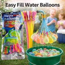 111/222/333pcs Water Balloon Toys, Summer Water Balloon Games, Party Balloons, Outdoor Water World, Random Color - View 5