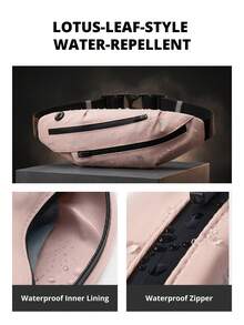 CAMEL CROWN Outdoor Sports Waist Bag, Compact Portable Waist Pack For Running, Cycling, Fitness, Unisex - Rose Pink - View 3