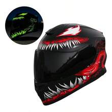 Casco De  Certificado DOT, con Visera Abatible y Plegable - Blanco - Ver 10