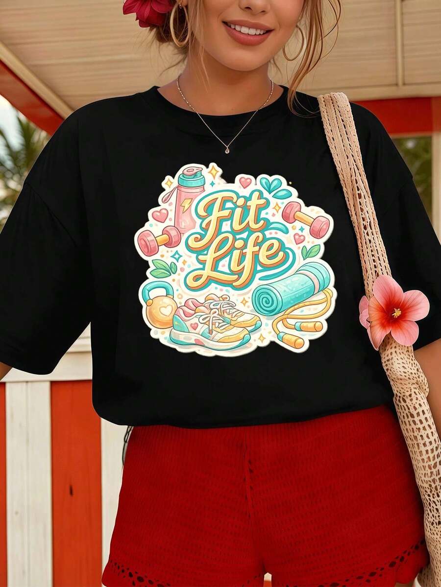 Women T-Shirts - Black - View 1