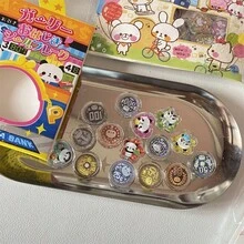 可爱3D水晶泡泡贴纸，卡通女孩和动物图案自粘贴纸，适用于日记本、手机壳等。 - 顏色 - 查看 16