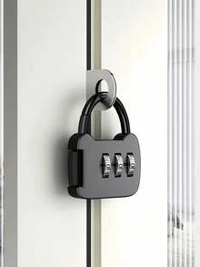 1pc High-Quality Metal Combination Lock, 3-Digit Password, Suitable For Luggage, Suitcases, Drawers, Gym Lockers, Backpacks, Portable Security Lock - Multicolor - View 4