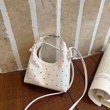 Bolso bandolera de cuero genuino 2026, diseño minimalista para uso diario. Elegante, sencillo y moderno, bolso casual tipo dumpling, nuevo modelo para mujer, bolso de hombro y bandolera único en rojo. - Rojo - Ver 8