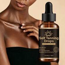 30ml Esencia protectora solar, se puede mezclar con hidratante para crear un efecto natural de brillo y bronceado gradual. Protección solar duradera, apta para piel sensible - Caqui - Ver 1