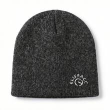 Gorro de punto reflectante de universal, adecuado para actividades nocturnas al aire libre en todas las estaciones - Negro - Ver 1