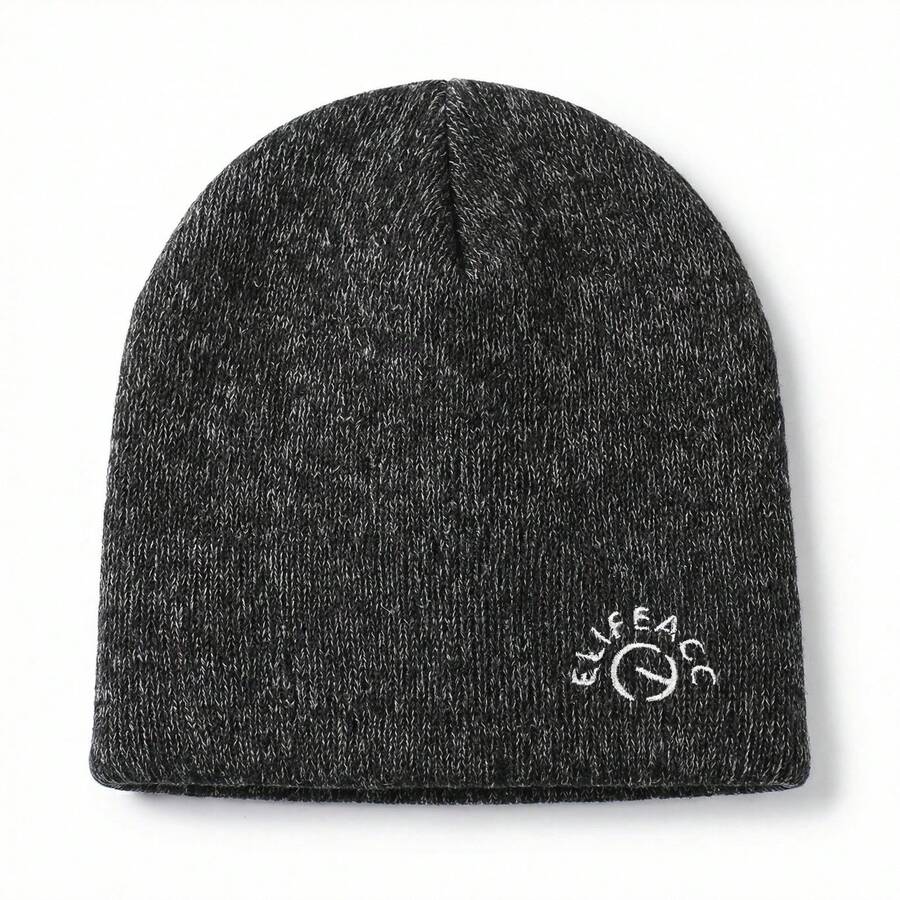 Gorro de punto reflectante de universal, adecuado para actividades nocturnas al aire libre en todas las estaciones - Negro - Ver 1