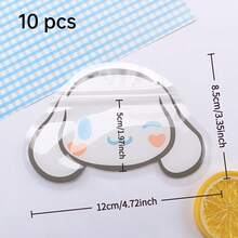 (正版授权)10个装 Melody PP 密封收纳袋,适用于 Sanrio、Helti、Yuguigou 等品牌,可用于桌面收纳、化妆品收纳等。 - 查看 9