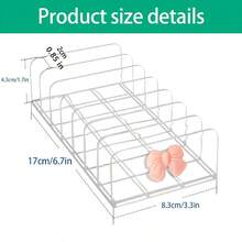 1-Pack Multi-Compartment Clear Acrylic Desktop Organizer - For Vanity & Dressing Table, Convenient Cosmetic Storage For Makeup & Skincare, Minimalist Design, Versatile For Home, Office & Bathroom - A - View 2