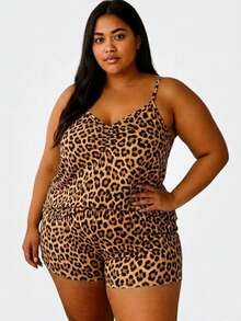 Kit 5 Baby Doll Plus Size com Detalhes no Busto em Microfibra Estampada Short Doll Extra Grande Pijama Feminino. - Multicolorido - Visão 3