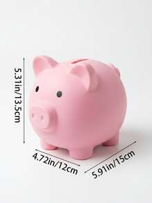 1pc Cute Piggy Bank, Savings Jar, Coin Bank, Suitable For Indoor Decor - Cartoon Piggy Bank - View 11