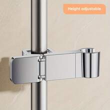 1pc Bathroom Drill-Free Adjustable Shower Caddy Rack, Removable & Universal Holder, ABS Material, New Year New Product, Valentine's Day Gift - A - View 6
