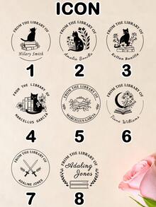 Stempel Alamat Kustom, Stempel Nama yang Dipersonalisasi, Gaya Ikon Minimalis Modern untuk Undangan Pernikahan, Amplop, Kartu Ucapan Terima Kasih, Branding Bisnis, Stempel Otomatis Kustom, Hadiah Liburan untuk Pasangan, Pemilik Usaha Kecil - Gaya F - View 2