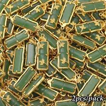 beadia 2 piezas de colgante de vidrio vintage - múltiples estilos - adecuado para la fabricación de joyas como aretes, pulseras, collares - colgante - Ver 22