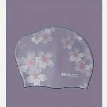 Silicone Swimming Cap For Women With Long Hair, Enlarged Head Circumference, Fashionable Shower Cap, Professional Adult Large Size Swimming Cap - Purple - View 1