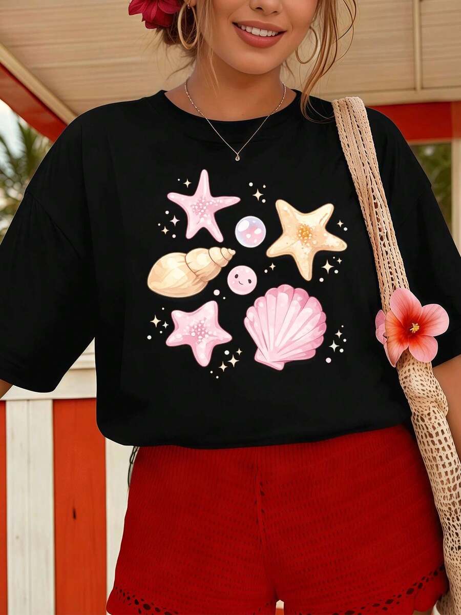 Women T-Shirts - Black - View 1