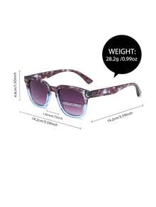 1 Cặp kính thời trang gọng vuông dành cho nữ, phụ kiện thời trang đi biển. - Nhiều màu - Xem 4