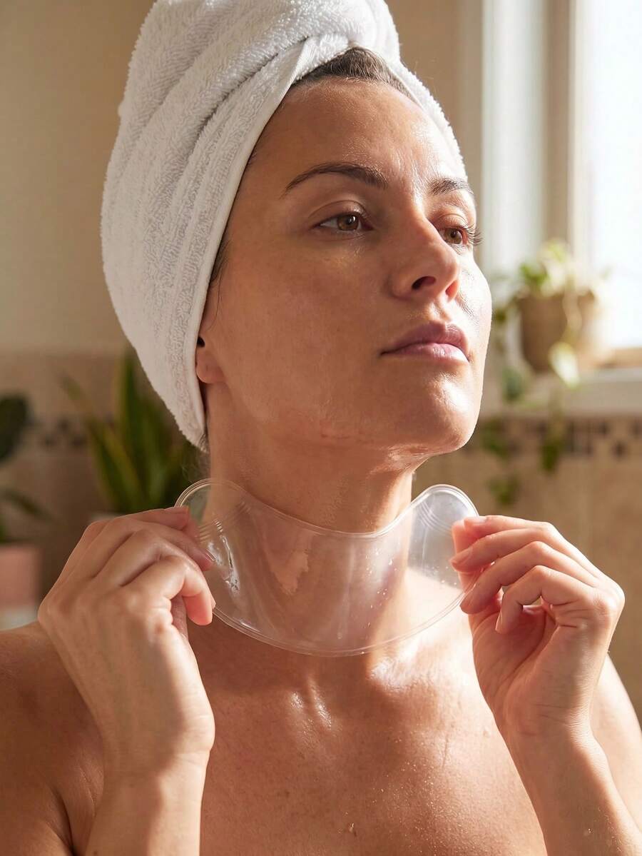 Reusable Silicone Face, Neck & Chest Smoothing Patches, Effective Anti-Aging, Skin Rejuvenation, Wrinkle Reduction, Skincare Tool For Women & Girls - Multicolor - View 1
