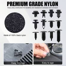 240pcs Car Plastic Push Pin Rivet Fasteners, Assortment Universal Retainer Clips Push Type Retainers Set In Case With Remover Tool - 240 PCS - View 3