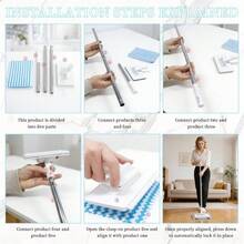 Automatic Mop, Zero-Touch Gap Dust Cleaner With 39' Lazy Mop Stick & Locking Head, Disposable Dust Mop For House Wall Bathroom Toilet Corners Multi Surface Cleaning With 4 Cloths - 拖把(送4塊拖布) - 查看 6