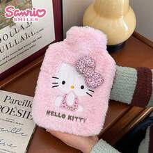 SANRIO 1个三丽鸥Hello Kitty豹纹热水袋，加厚内衬，容量1000毫升，可暖手暖脚，美观大方，冬季必备，节日礼物 - 彩色 - 查看 10