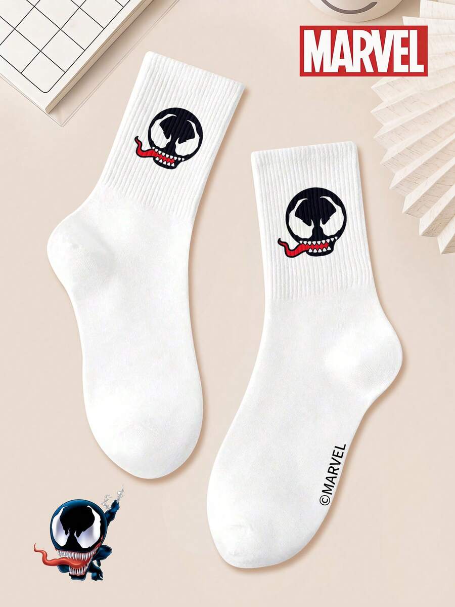 Calcetines con temática de Marvel, calcetines con diseño de Spider-Man para hombres y mujeres - Multicolor - Ver 1