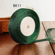 45m/Roll 20mm Wide White, Light Green, Forest Green, Olive Green Transparent Organza Satin Ribbon, Gift Ribbon, Gift Wrapping Decor Ribbon, Wedding Decoration - Multicolor - View 15