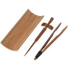 4pcs/Set Matcha Set - Matcha Tea Spoons, Tea Tongs, Tea Stirrer, Tea Needle, Used For Brewing A Cup Of Traditional Japanese Matcha, Handmade From Bamboo. - Multicolor - View 9