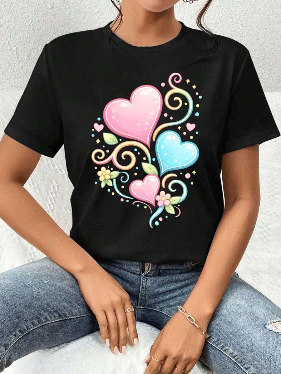 Women T-Shirts - Black - View 1
