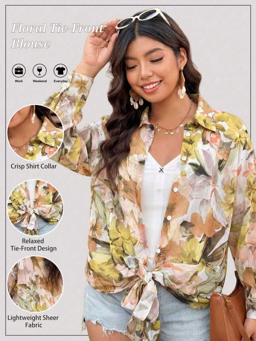 Áo khoác cardigan tay dài in hoa mỏng nhẹ, gợi cảm, thích hợp mặc đi biển.