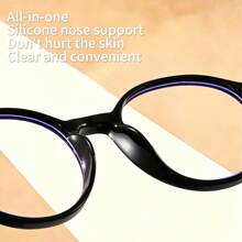 1 Pair Children's Round Frame Glasses, Minimalist Soft Cute Fresh Style, Daily School Outfit Accessory - Multicolor - View 5