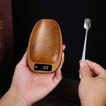 1个可充电迷你咖啡秤，触摸屏，电池续航时间长，可用作茶叶秤，0.1克/200克数字厨房秤，便携式去皮功能 - 彩色 - 查看 6