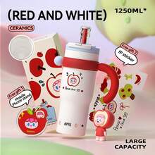 1PC 40oz Stainless Steel Insulated Car Cup, Large Capacity, With Handle, Easy To Carry, Meet Daily Use Needs, Available In A Variety Of Colors, Is A Good Choice For Personal Use Or As A Gift, Holiday Gift, Beautiful And Practical - Multicolor 2 - View 3