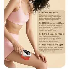 YTWO EMS Microcurrent Body Shaping Device, Fat Burning Massage Instrument, Slimming Body Massager, 4-In-1 Multifunctional Electrotherapy Massager For Skin Lifting, Fat Reduction And Essence Infusion, 1800mAh Battery - Multicolor - View 7