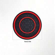 2pcs Honeycomb Round Silicone Cup Coasters, Heat Resistant Non-Slip Washable Drink Mats For Car - Double-ring Coaster - View 6
