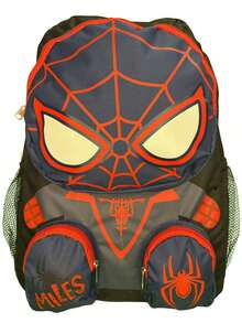 Marvel Disney Spiderman Friends Miles 16" Backpack With 3 Zipper Pockets - Multicolor - View 3