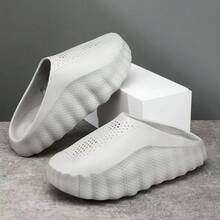 2026新款柔软情侣增高按摩底休闲拖鞋，时尚 - 灰色 - 查看 1